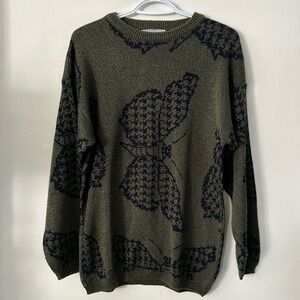 🔥🔥Olsen Cute Vintage butterfly Sweater Women's Sz small